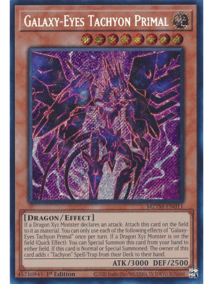 Galaxy-Eyes Tachyon Primal - MZTM-EN011 - Secret Rare