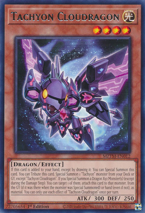 Tachyon Cloudragon - MZTM-EN012 - Rare 