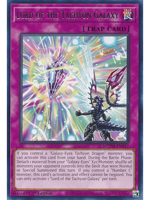 Lord of the Tachyon Galaxy - MZTM-EN017 - Rare 