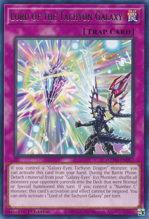 Lord of the Tachyon Galaxy - MZTM-EN017 - Rare 