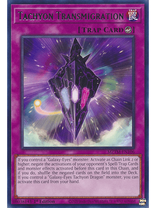 Tachyon Transmigration - MZTM-EN106 - Rare 