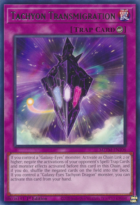 Tachyon Transmigration - MZTM-EN106 - Rare 