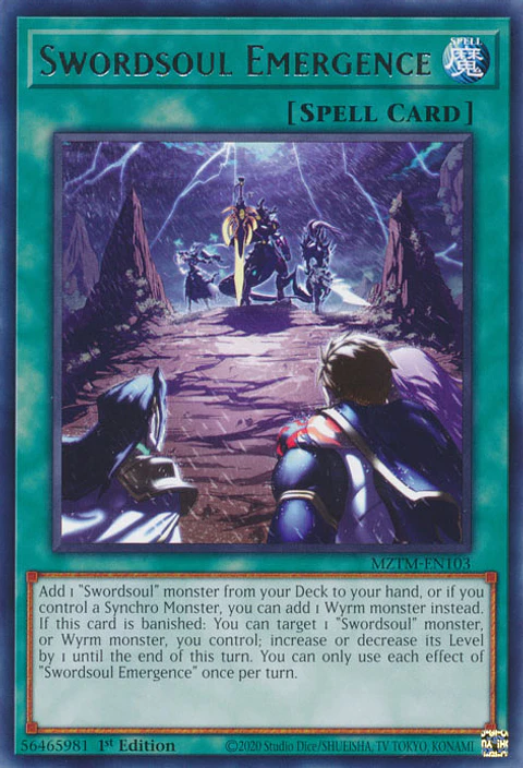 Swordsoul Emergence - MZTM-EN103 - Rare 