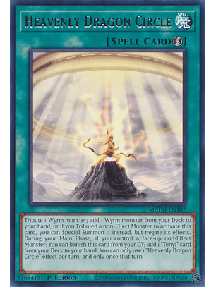 Heavenly Dragon Circle - MZTM-EN102 - Rare 