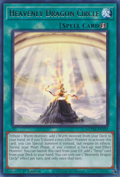 Heavenly Dragon Circle - MZTM-EN102 - Rare 