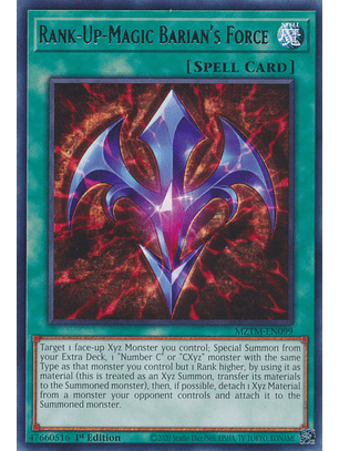 Rank-Up-Magic Barian's Force - MZTM-EN099 - Rare 