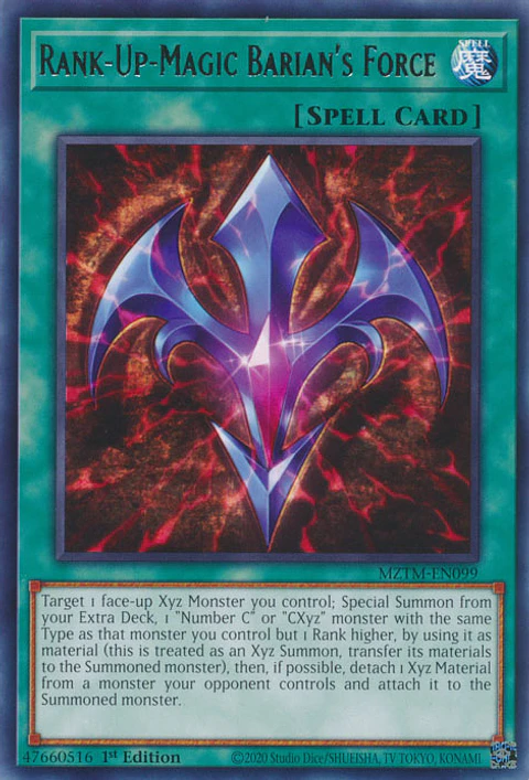 Rank-Up-Magic Barian's Force - MZTM-EN099 - Rare 