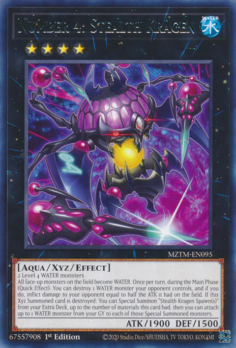 Number 4: Stealth Kragen - MZTM-EN095 - Rare 