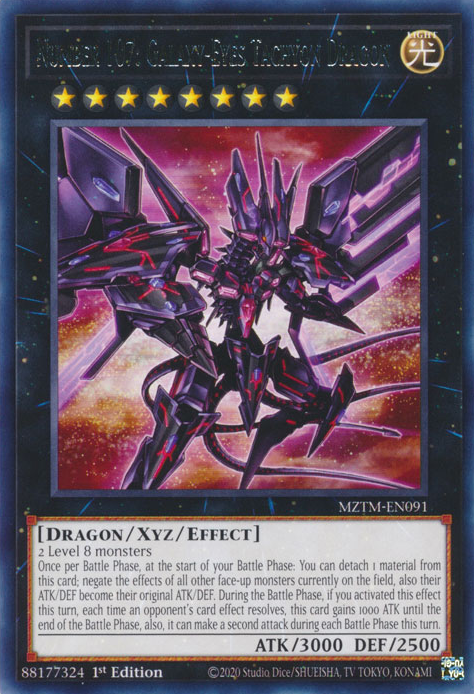 Number 107: Galaxy-Eyes Tachyon Dragon - MZTM-EN091 - Rare  1