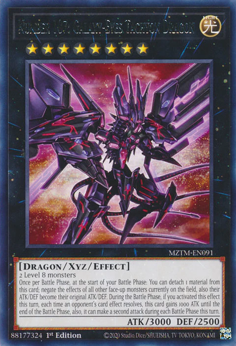 Number 107: Galaxy-Eyes Tachyon Dragon - MZTM-EN091 - Rare 