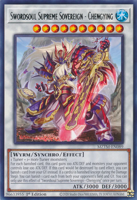 Swordsoul Supreme Sovereign - Chengying - MZTM-EN089 - Rare 