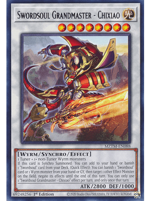 Swordsoul Grandmaster - Chixiao - MZTM-EN088 - Rare 