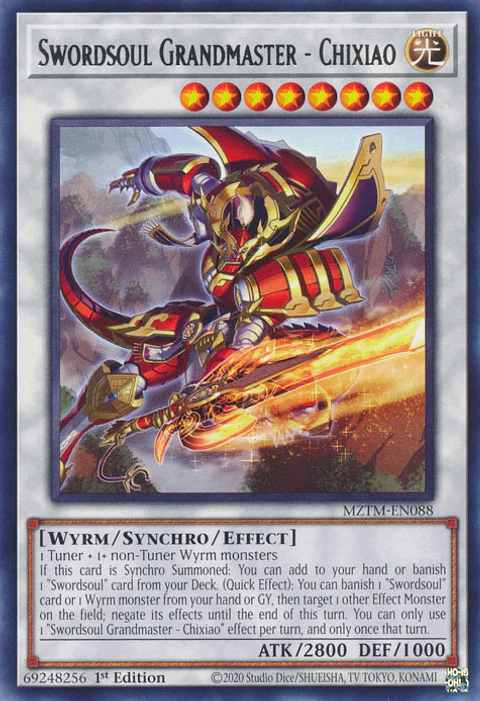 Swordsoul Grandmaster - Chixiao - MZTM-EN088 - Rare 
