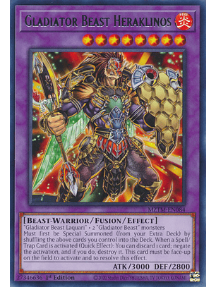 Gladiator Beast Heraklinos - MZTM-EN084 - Rare 