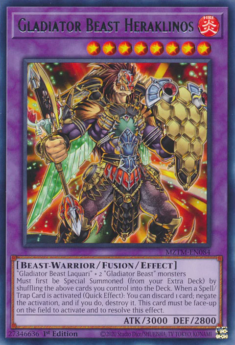 Gladiator Beast Heraklinos - MZTM-EN084 - Rare 