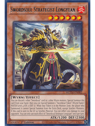 Swordsoul Strategist Longyuan - MZTM-EN082 - Rare 