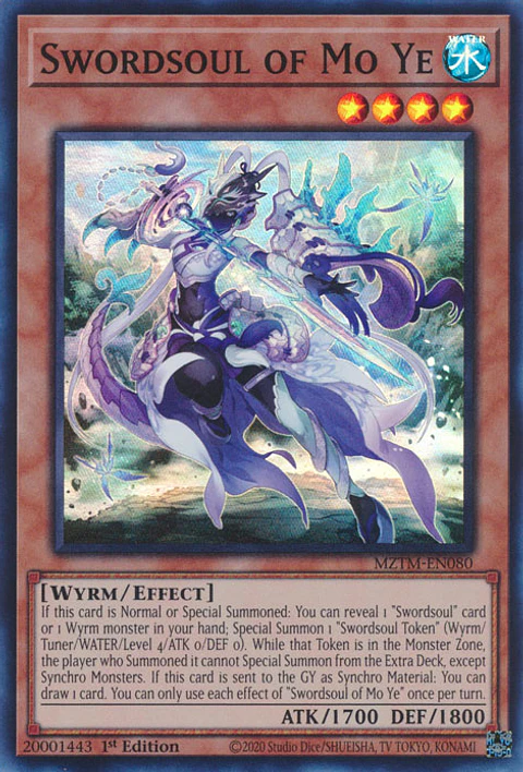 Swordsoul of Mo Ye - MZTM-EN080 - Super Rare 