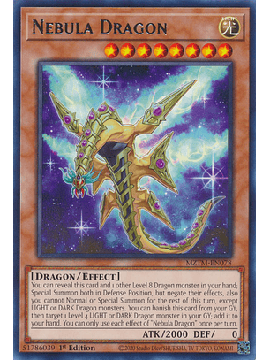 Nebula Dragon - MZTM-EN078 - Rare 