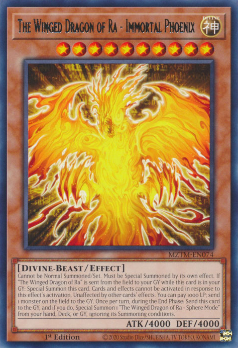 The Winged Dragon of Ra - Immortal Phoenix - MZTM-EN074 - Rare  1