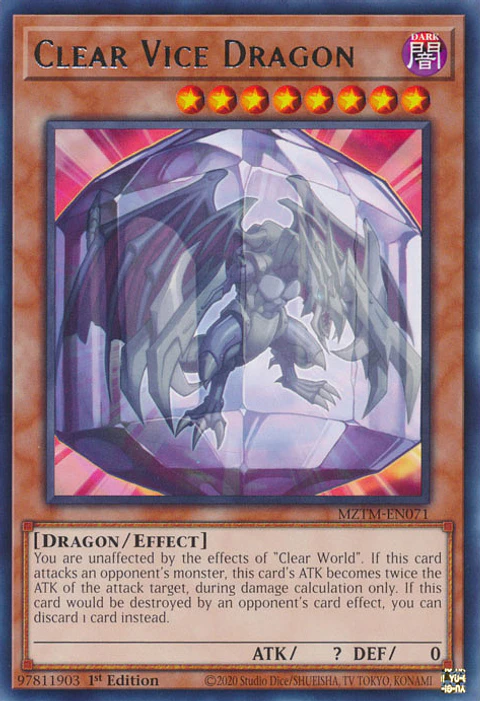 Clear Vice Dragon - MZTM-EN071 - Rare 