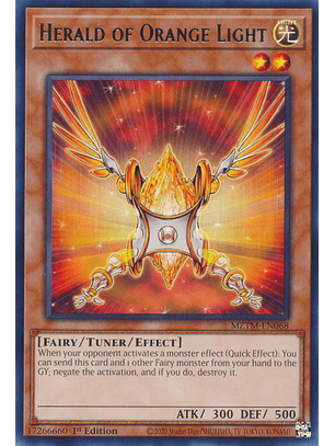 Herald of Orange Light - MZTM-EN068 - Rare 