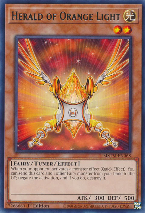 Herald of Orange Light - MZTM-EN068 - Rare 