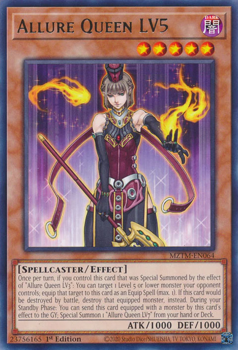 Allure Queen LV5 - MZTM-EN064 - Rare 