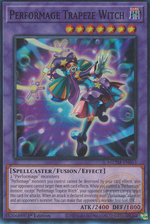 Performage Trapeze Witch - MZTM-EN053 - Super Rare 