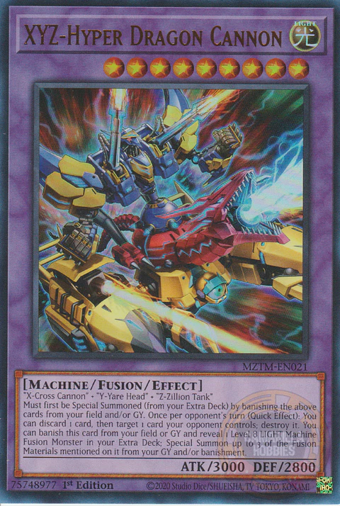XYZ-Hyper Dragon Cannon - MZTM-EN021 - Ultra Rare 