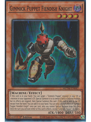 Gimmick Puppet Fiendish Knight - MZTM-EN047 - Super Rare 