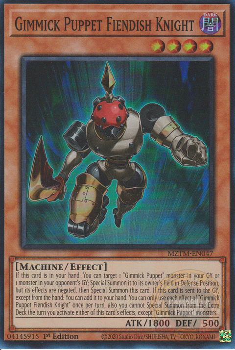 Gimmick Puppet Fiendish Knight - MZTM-EN047 - Super Rare 