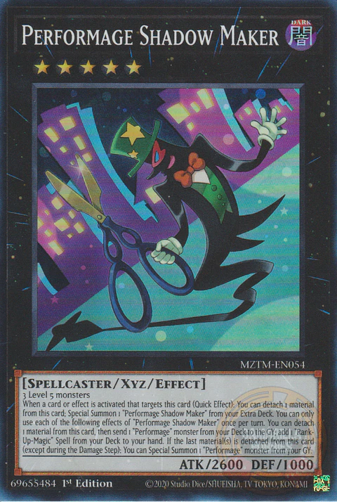 Performage Shadow Maker - MZTM-EN054 - Super Rare 