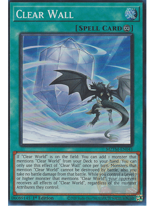 Clear Wall - MZTM-EN041 - Super Rare 