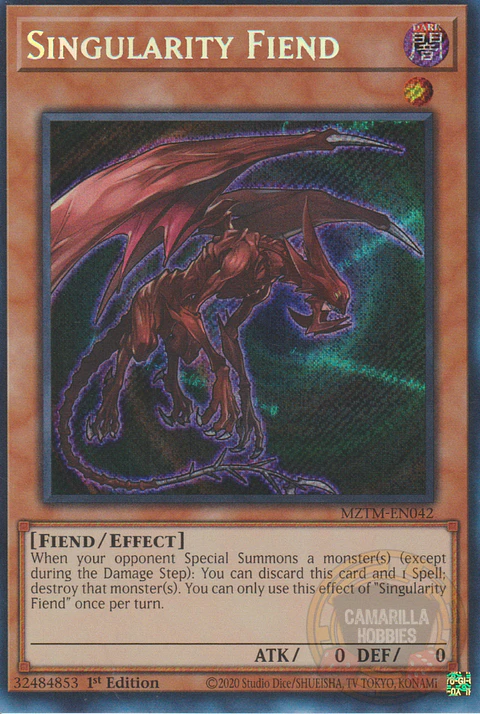 Singularity Fiend - MZTM-EN042 - Secret Rare 