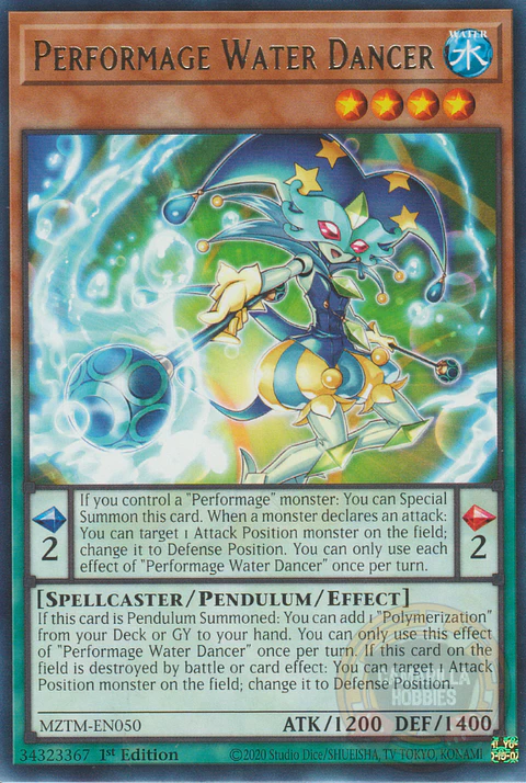 Performage Water Dancer - MZTM-EN050 - Rare 