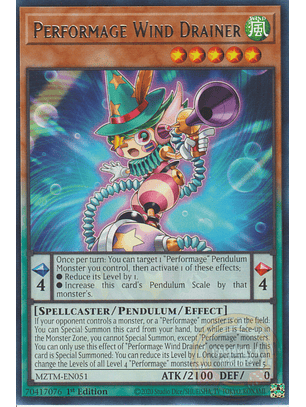 Performage Wind Drainer - MZTM-EN051 - Rare 