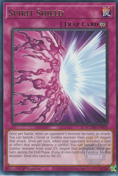 Spirit Shield - MZTM-EN035 - Rare 