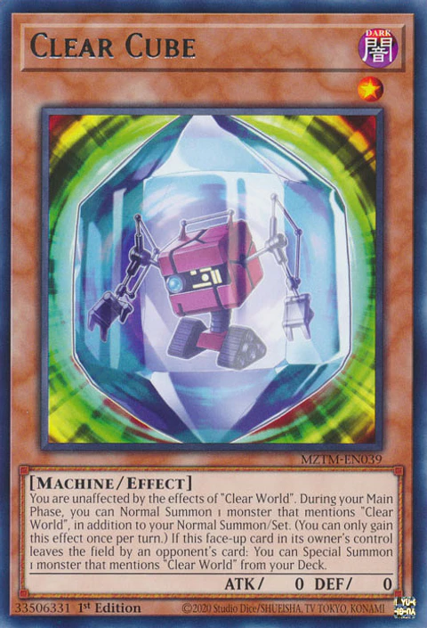 Clear Cube - MZTM-EN039 - Rare 