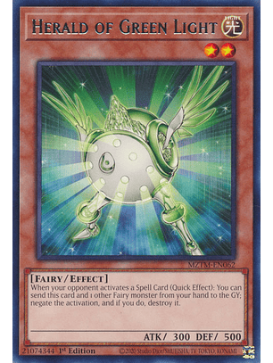 Herald of Green Light - MZTM-EN062 - Rare 