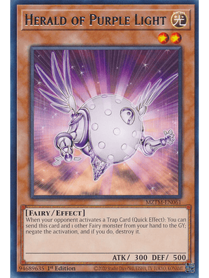 Herald of Purple Light - MZTM-EN061 - Rare 