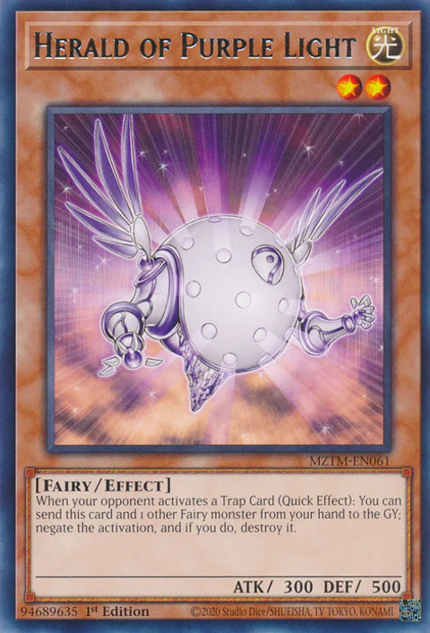 Herald of Purple Light - MZTM-EN061 - Rare 