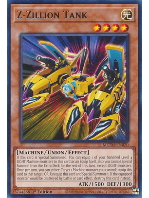 Z-Zillion Tank - MZTM-EN020 - Rare 