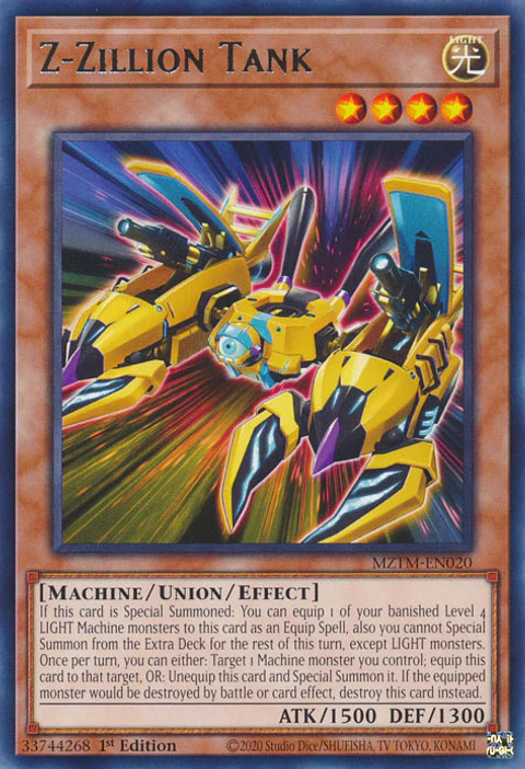 Z-Zillion Tank - MZTM-EN020 - Rare 
