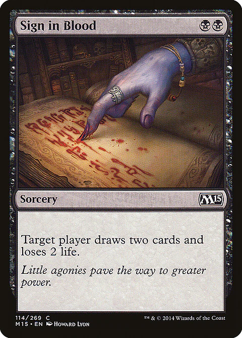 Sign in blood - M15 - C