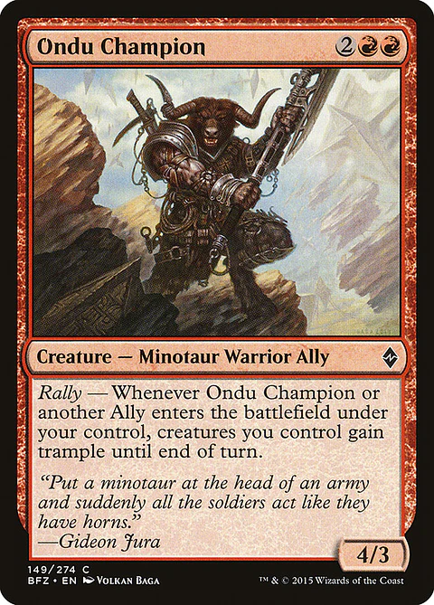 Ondu champion - BFZ - C