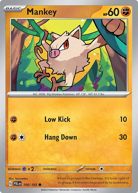 Mankey - 106/193 - Common - PAL