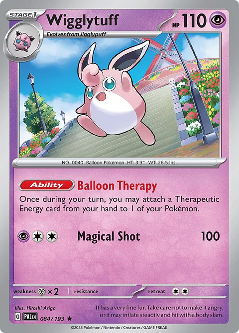 Wigglytuff - 084/193 - Holo Rare - PAL