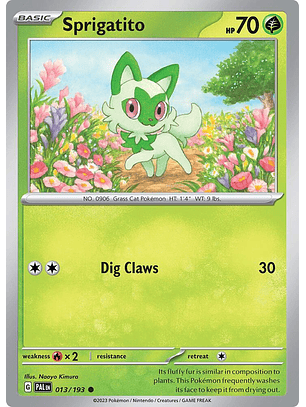 Sprigatito - 013/193 - Common - PAL