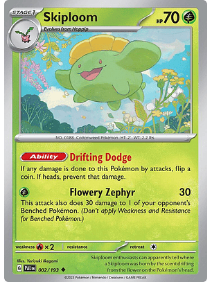 Skiploom - 002/193 - Uncommon - PAL