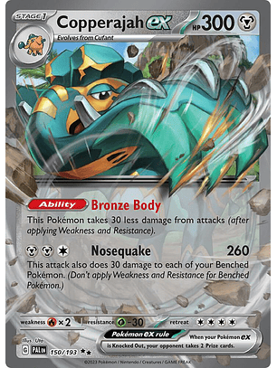Copperajah ex - 150/193 - Double Rare - PAL 